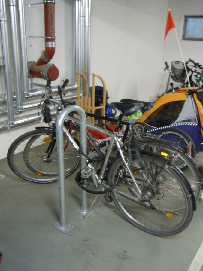 Fahrradtiefgarage - Stellplatz mit Diebstahlsicherung