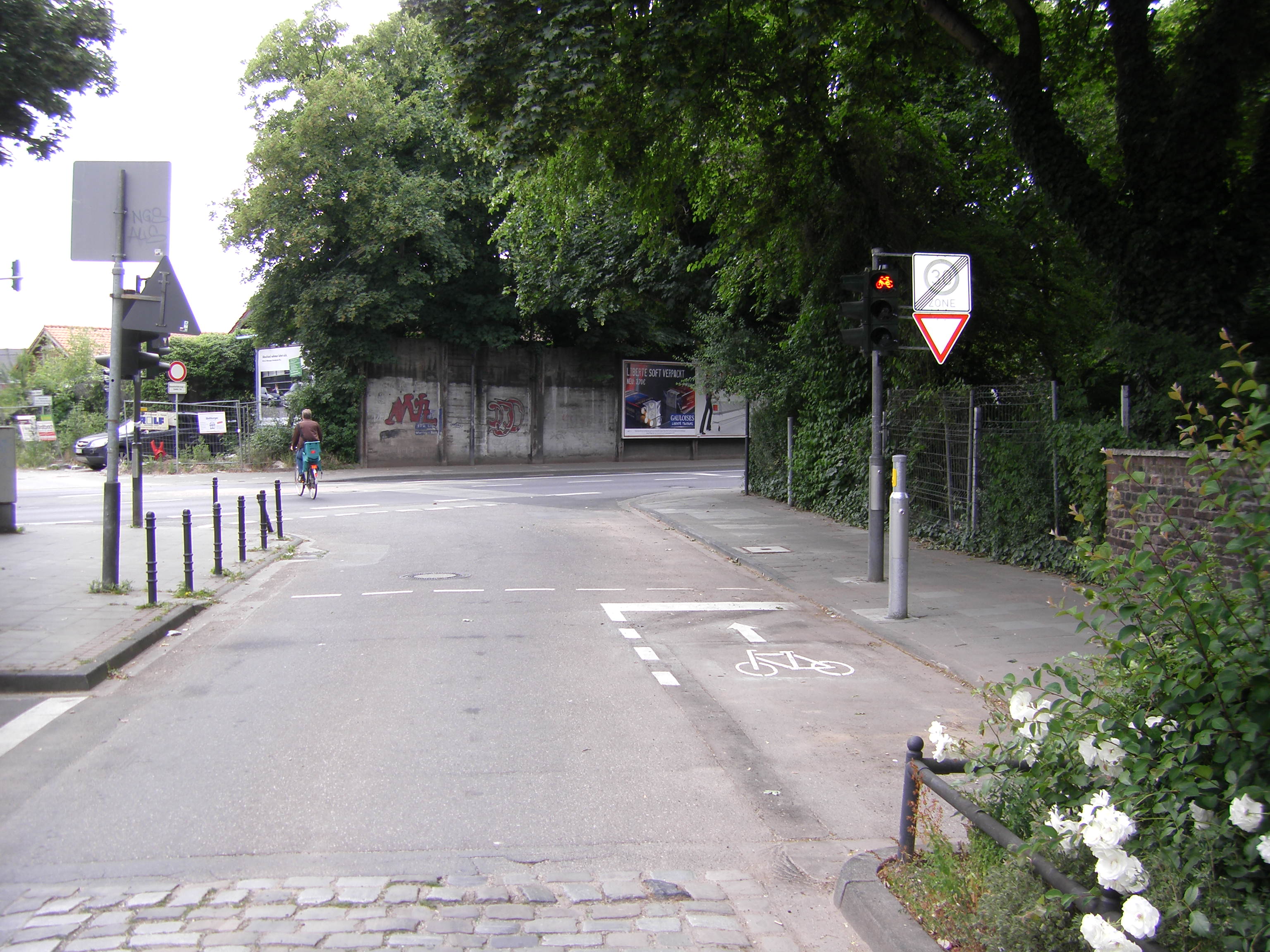 Fahrradinfrastruktur im Umfeld - Radfahrerampel